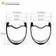 Ultralight 700C 35x31mm Wavy Carbon Tubeless Gravel / CX Rim